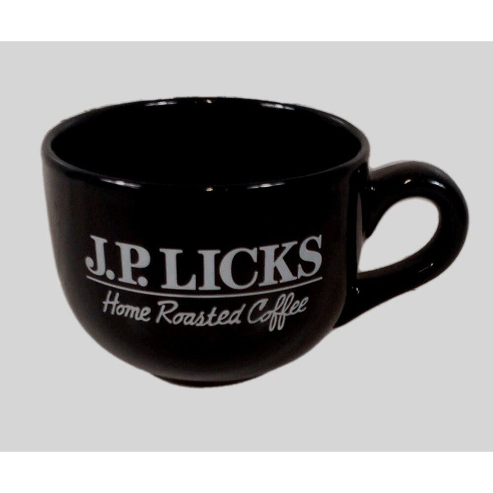 J P Licks Home Roasted Coffee Large Black Coffee Mug